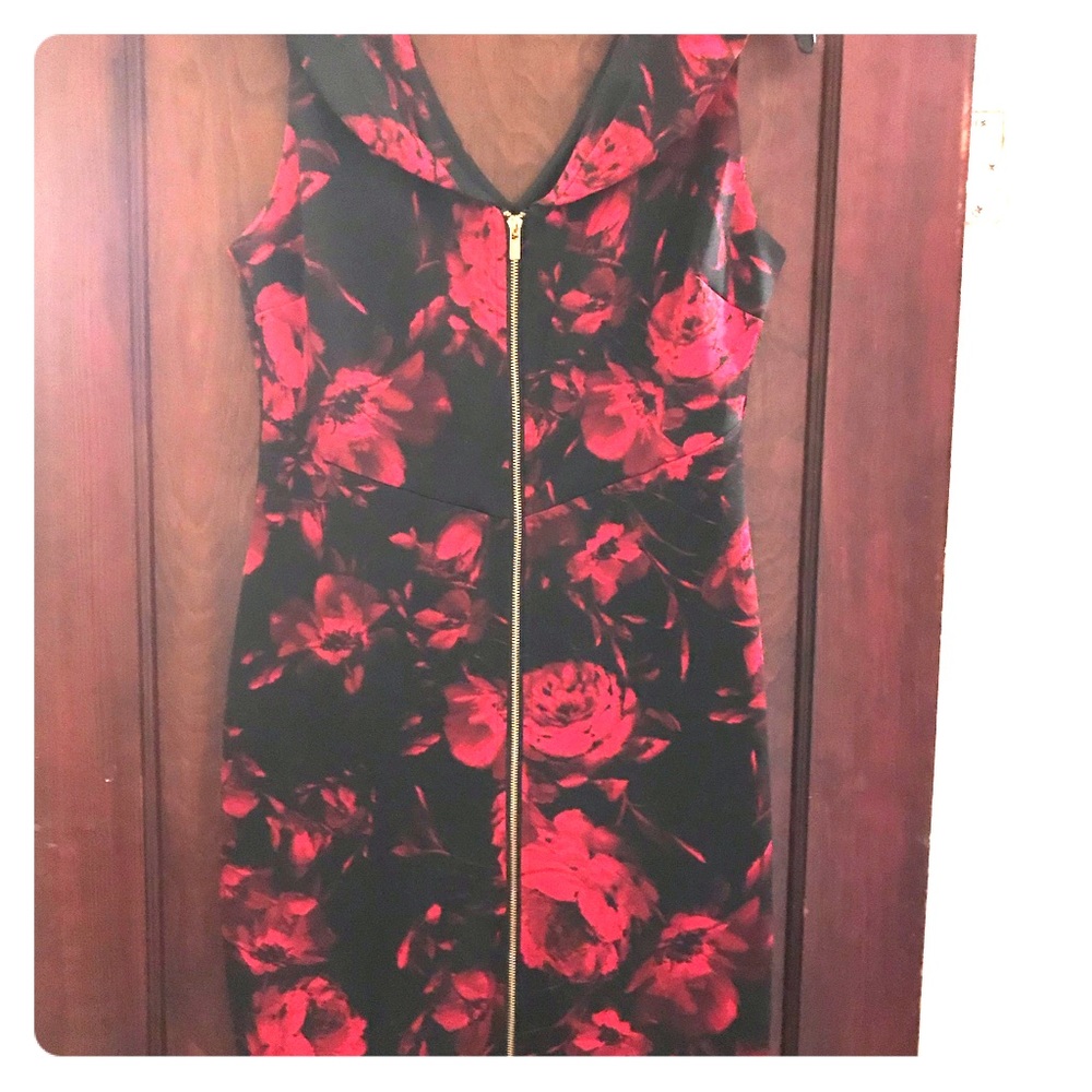 WOT floral zipper dress